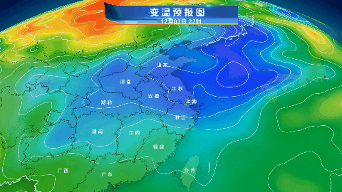 寒潮来袭，预计今天下半夜起影响上海！4日早晨郊区零下2度到1度