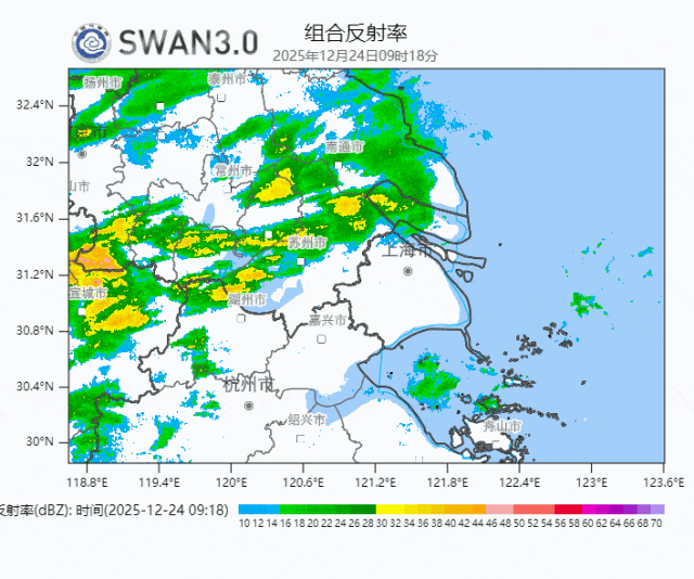 气温一降再降，上海多区发布寒潮蓝色预警！预计48小时内降温8-10℃
