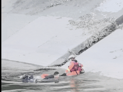 刘伟，好样的！刺骨冰河中，他几近耗尽体温救下另一个生命!