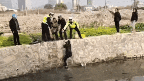 寒冬刺骨，一女子落水！浙江95后交警秒脱外衣，跳入冰河：&nbsp;“我年轻，让我来！”