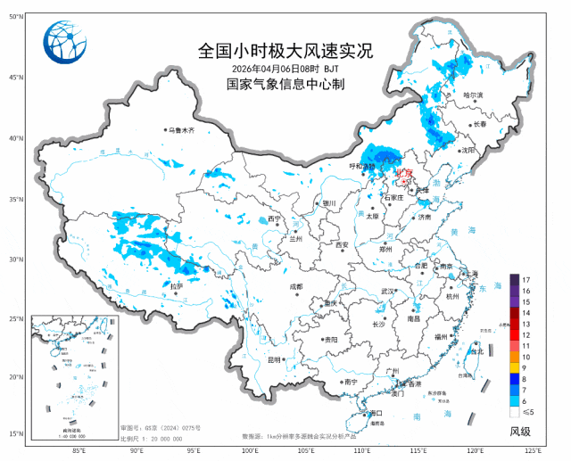 内蒙古大风云南也大风？今明两天15省份部分地区阵风可达7到9级！