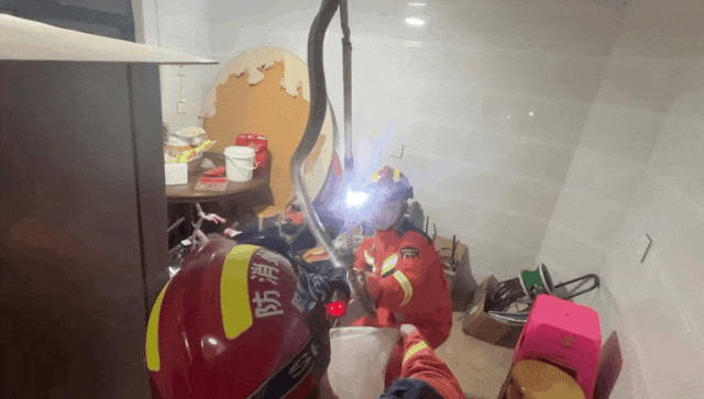 杭州女子开门吓傻眼：盘踞着2条大蛇！消防一看有3条，条条都有1米长，足足5.5斤