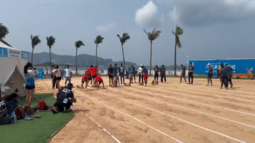 三亚海边，运动“大变身”