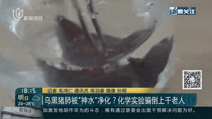 “黑猪肺”泡一泡变白？上千老人高价买“神水”，成本130元卖3000元