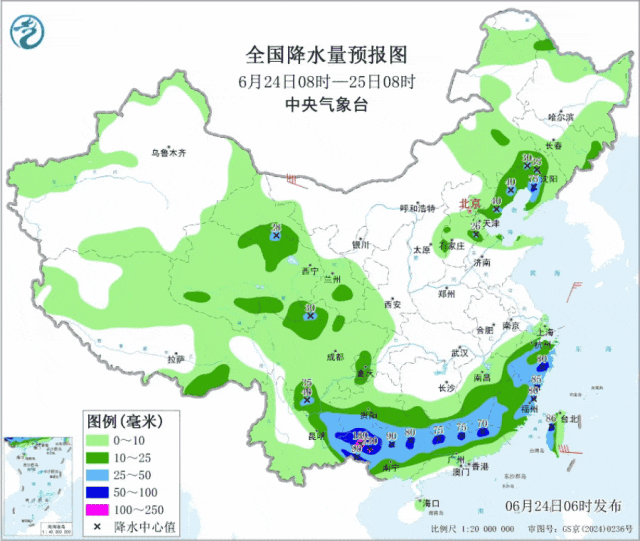 强降雨持续，云南省大部地区将出现中到大雨局部暴雨、大暴雨天气，注意防范次生灾害！