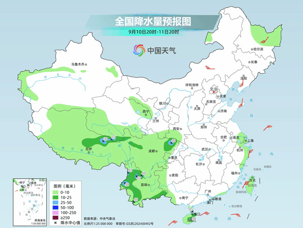 华西多地降雨频繁 周末南海或又有热带低压发展