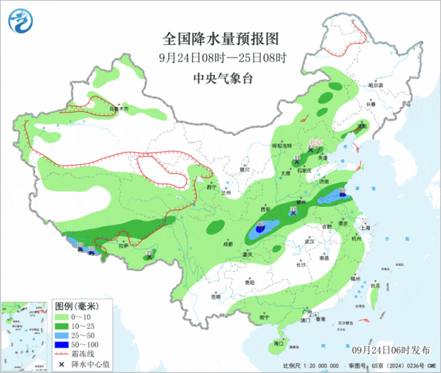 华西至黄淮地区秋雨增强 青藏高原将有较明显雨雪天气 华西至黄淮地区秋雨增强 青藏高原将有较明显雨雪天气
