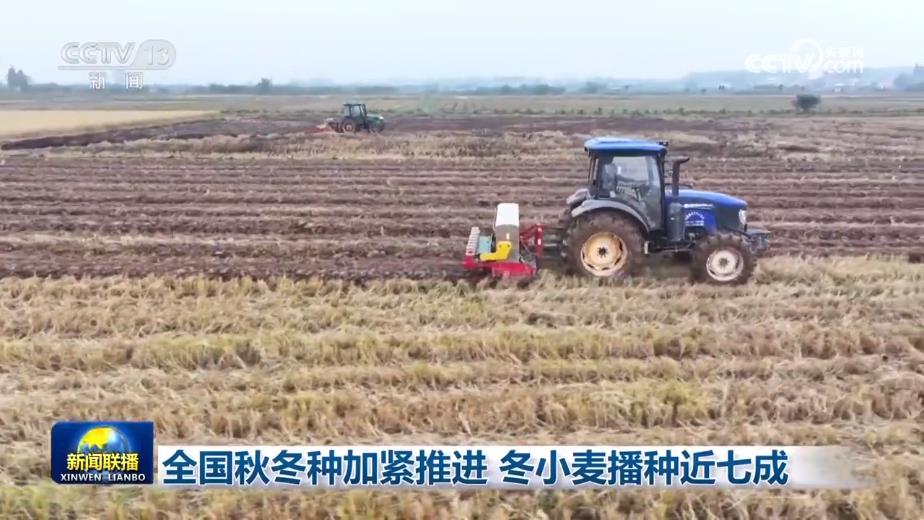 全国秋冬种加紧推进 冬小麦播种近七成