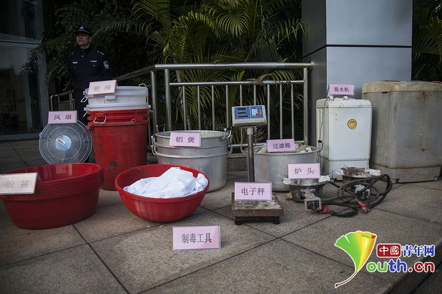 广东惠州警方缴获k粉一吨 毒品市场价格约3千万