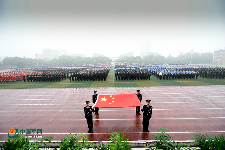 5月27日上午,在g20杭州峰会倒计时100天之际,浙江全省公安机关武警