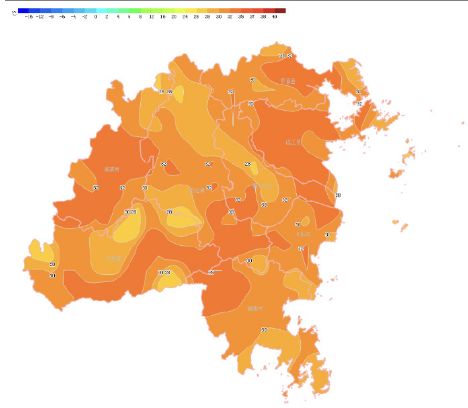 福州氣象發佈 今年6月首個高溫橙色預警 閩侯白沙鎮氣象站