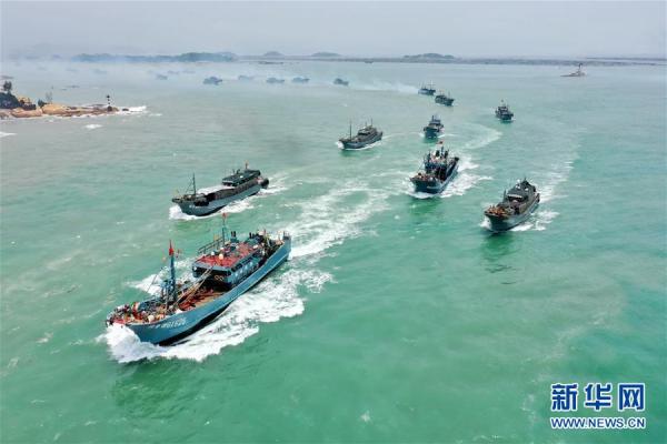 福建海域部分作业类型渔船如期开渔