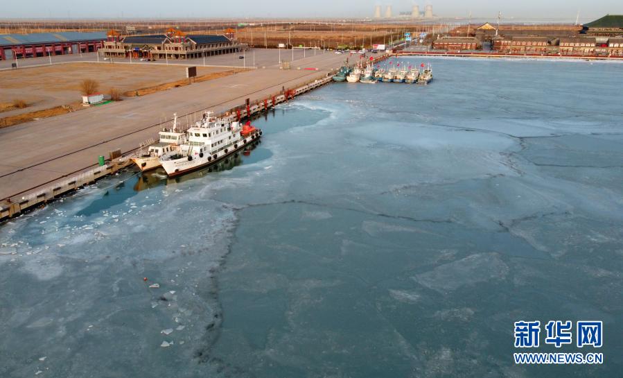 天津：冰封渔码头
