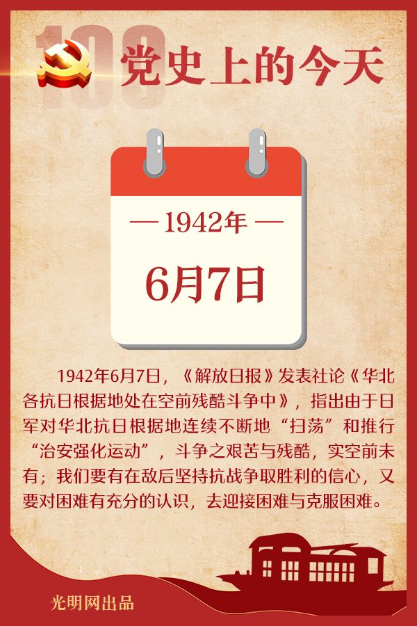 【党史上的今天】6月7日