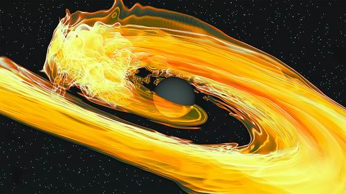 科学家首次探测到黑洞吞噬中子星