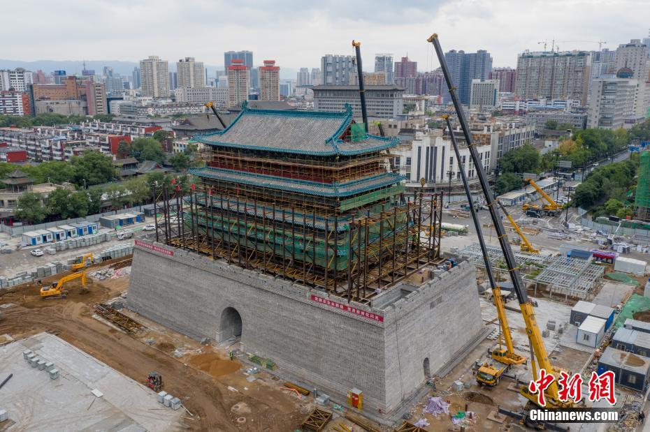 太原复建首义门雏形初现