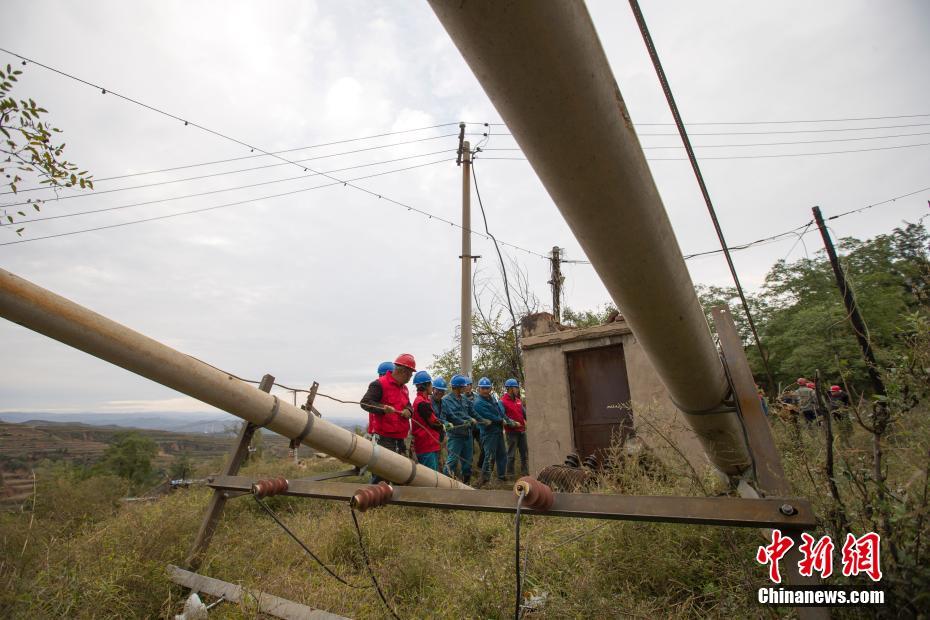山西灵石：降雨量破极值 当地排洪抢险