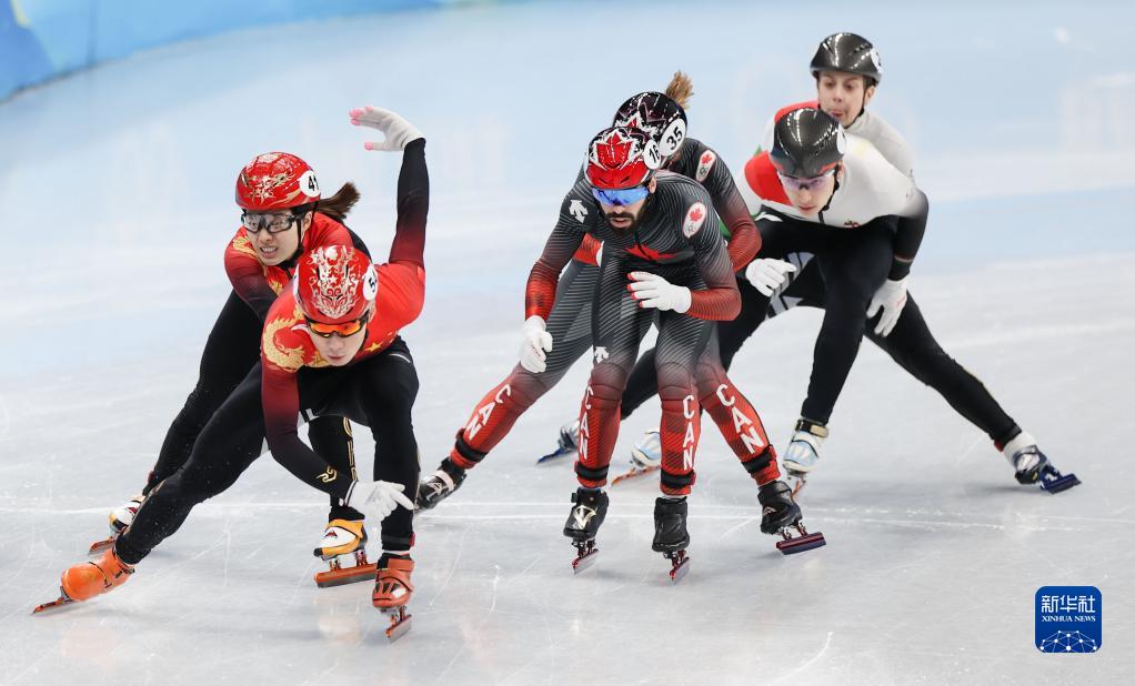 短道速滑混合团体接力决赛:中国队夺冠