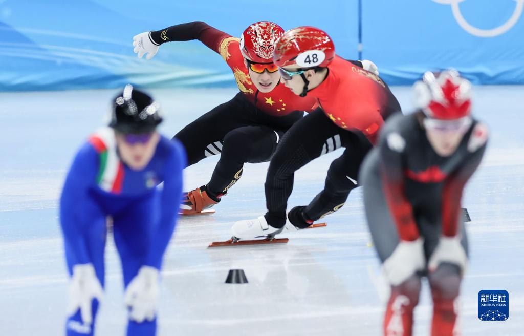短道速滑混合团体接力决赛:中国队夺冠