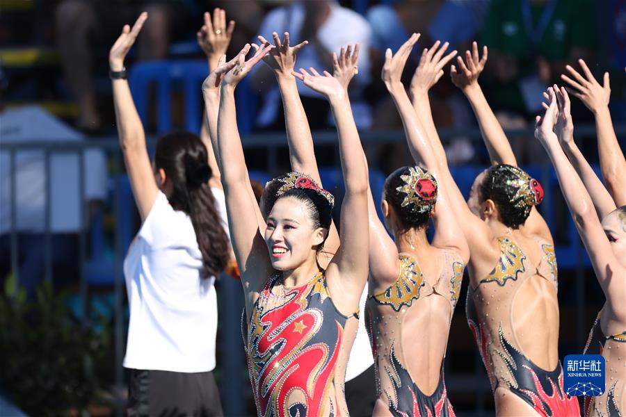（体育）（9）游泳——世锦赛：中国队夺得花游集体技术自选冠军