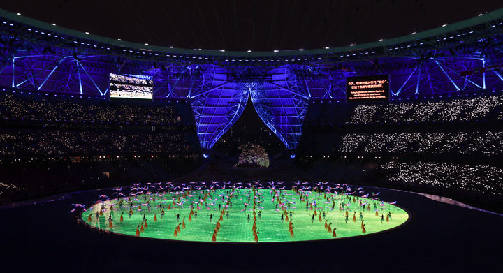第19届亚洲运动会开幕式在杭州举行