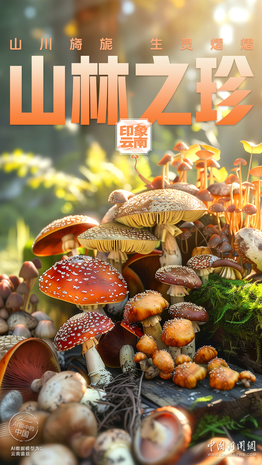 AI眼中的中国｜山川旖旎，生灵熠熠，神奇云南生机盎然