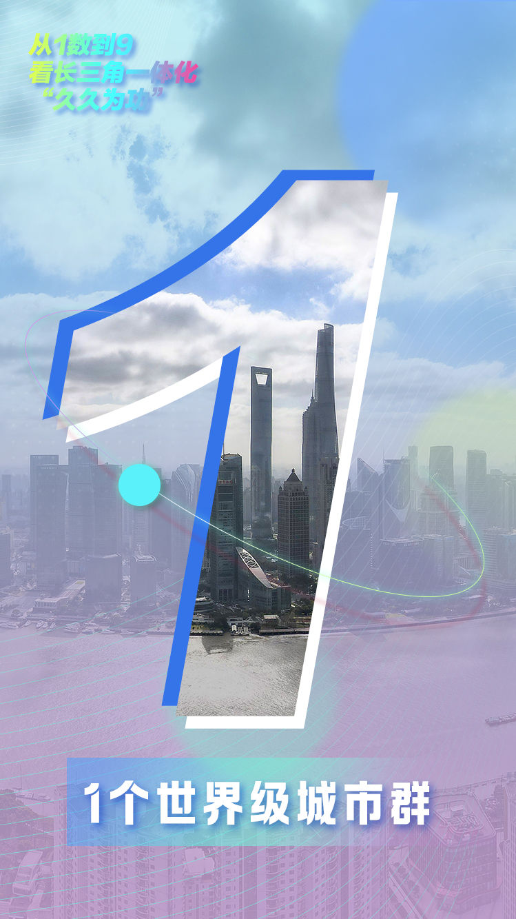 海报｜从1数到9，看长三角一体化“久久为功”