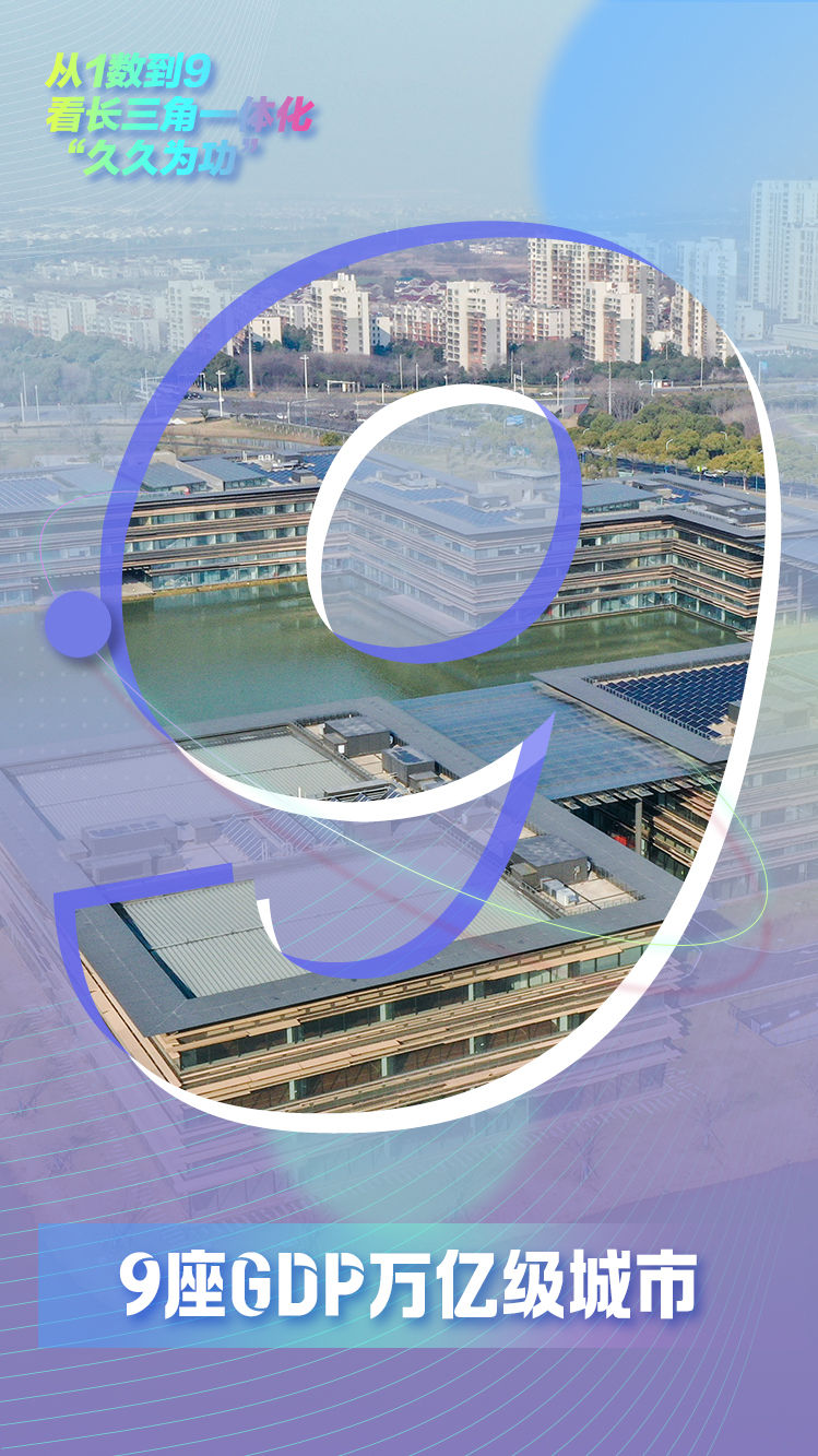 海报｜从1数到9，看长三角一体化“久久为功”