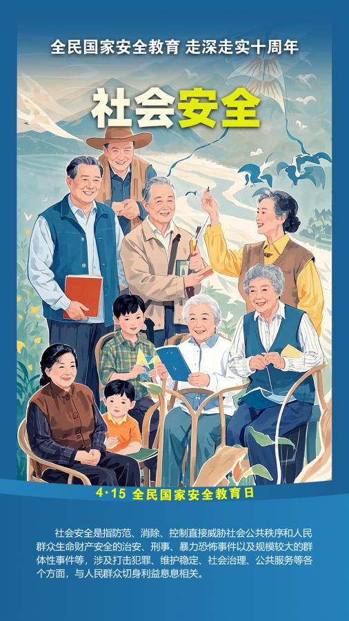 一组海报了解何为“国家安全”