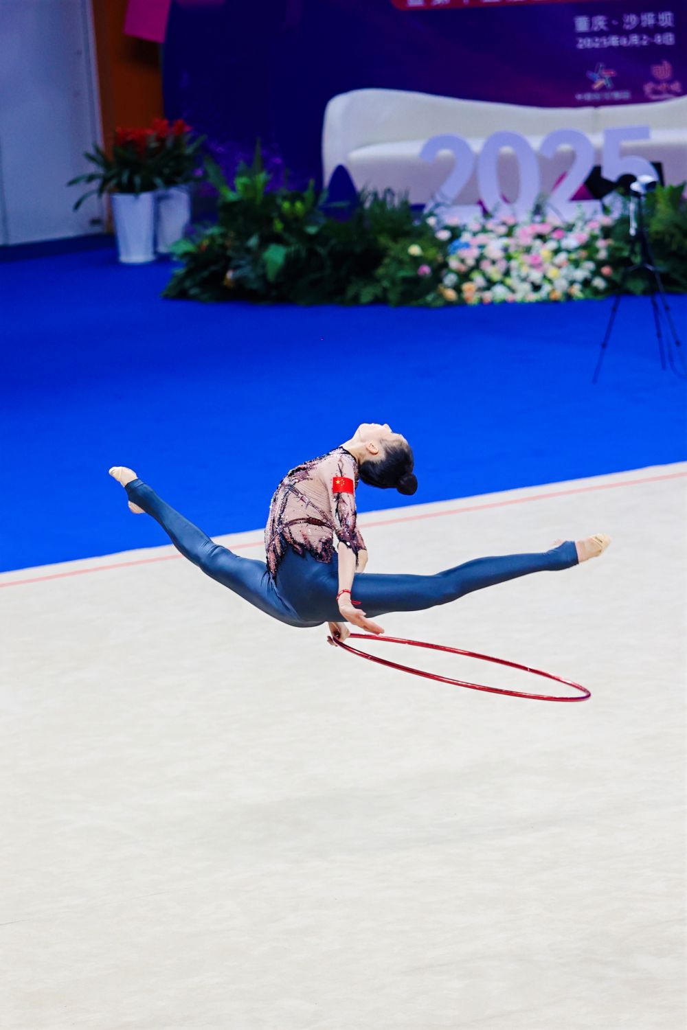 王子露惊艳亮相艺术体操全锦赛