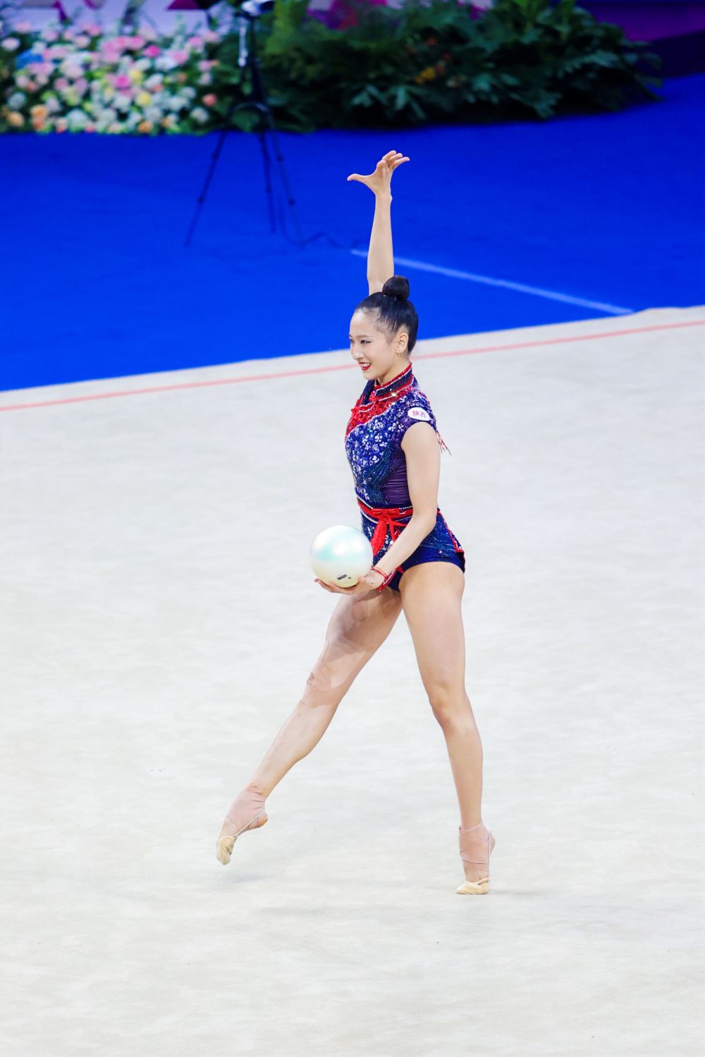 王子露惊艳亮相艺术体操全锦赛