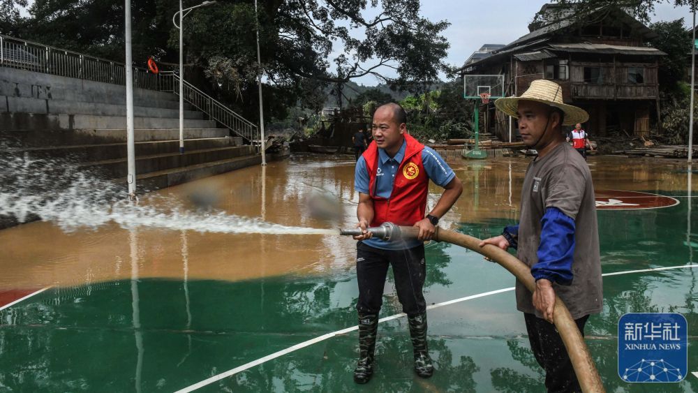 新华全媒+丨广西三江:积极开展灾后恢复工作 新华全媒+丨广西三江:积极开展灾后恢复工作