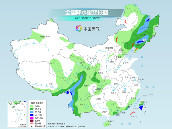 中东部大范围高温持续 四川盆地到华北东北多降雨