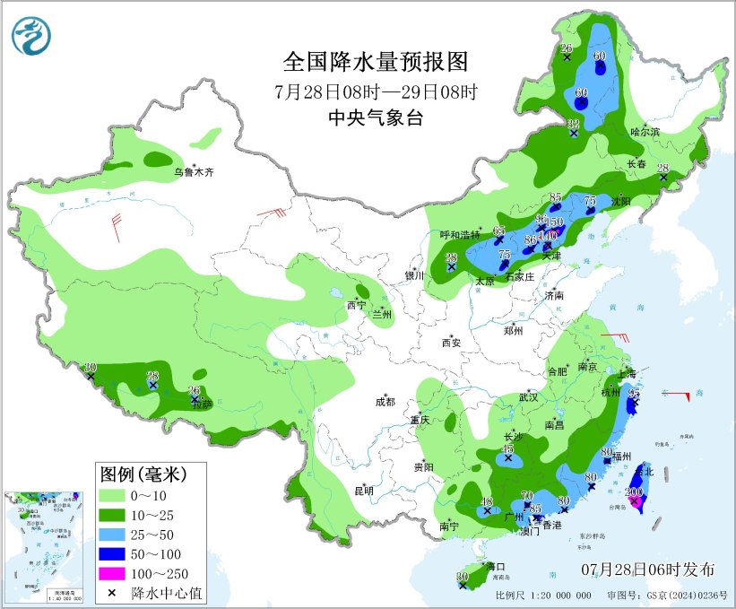 华北东北地区华东等地有较强降雨 关中四川等地迎高温