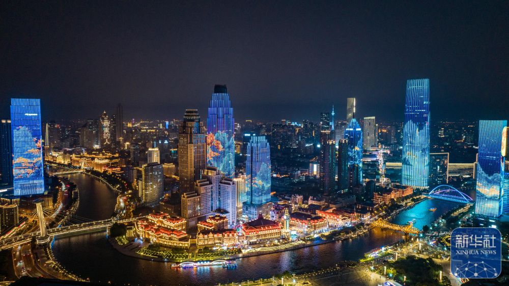 飞阅中国|津彩夜空 光耀海河 飞阅中国|津彩夜空 光耀海河