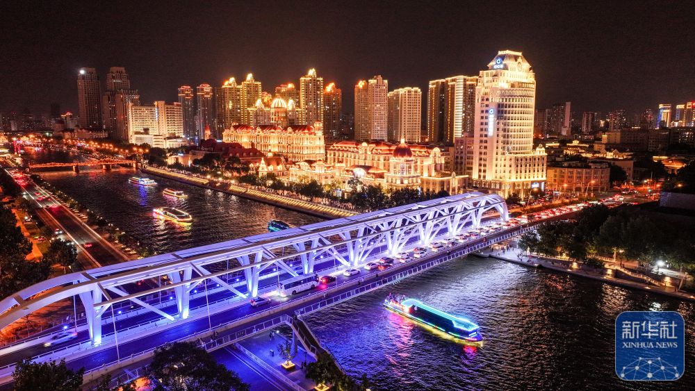 飞阅中国|津彩夜空 光耀海河 飞阅中国|津彩夜空 光耀海河