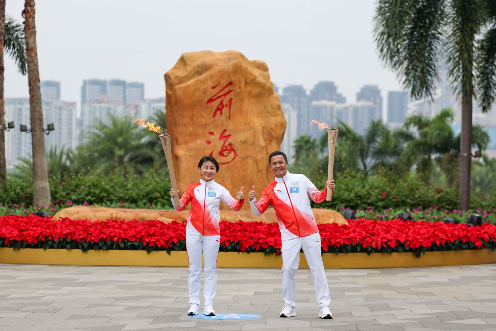 高清大图｜三地联动四城同传！第十五届全运会火炬传递活动举行