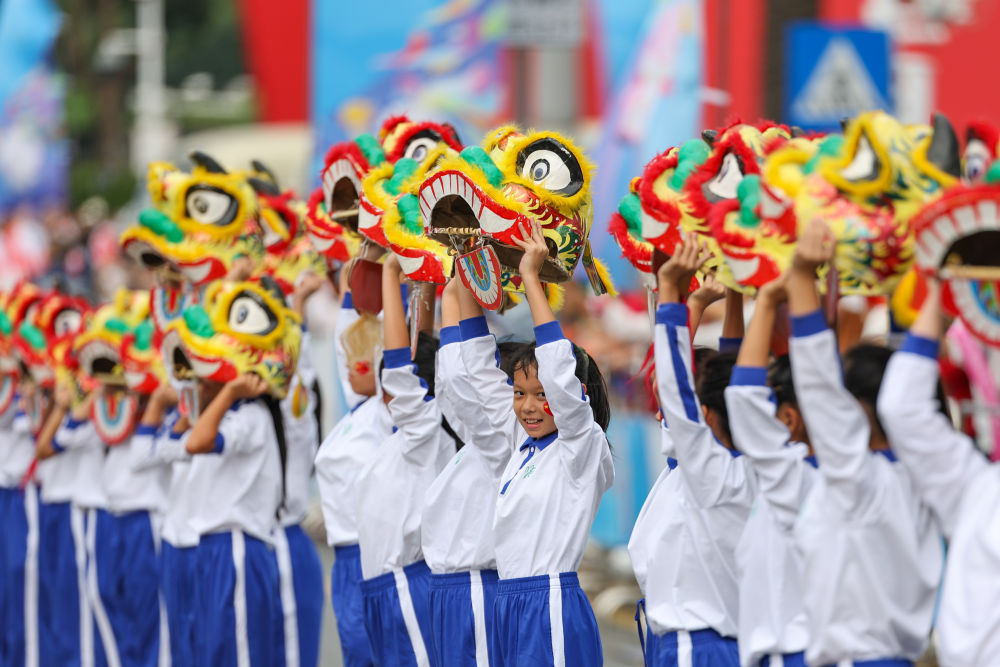 高清大图|三地联动四城同传!第十五届全运会火炬传递活动举行 高清大图|三地联动四城同传!第十五届全运会火炬传递活动举行