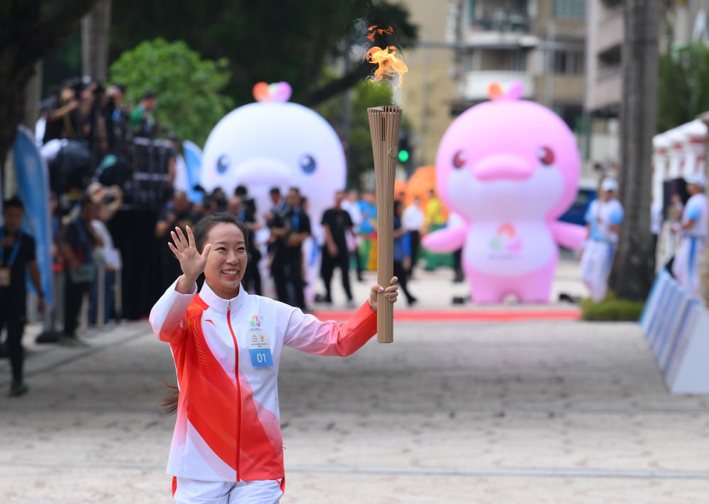 高清大图|三地联动四城同传!第十五届全运会火炬传递活动举行 高清大图|三地联动四城同传!第十五届全运会火炬传递活动举行