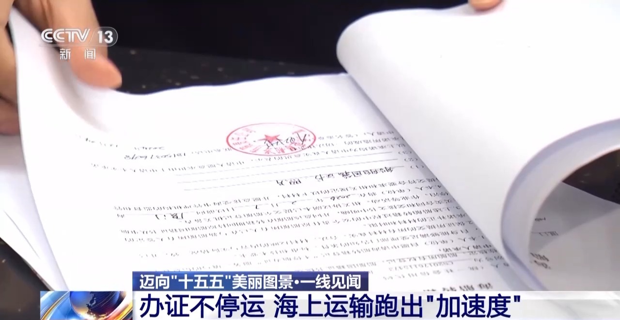 一线见闻丨数据破壁垒 办证不停运!海上运输跑出“加速度”