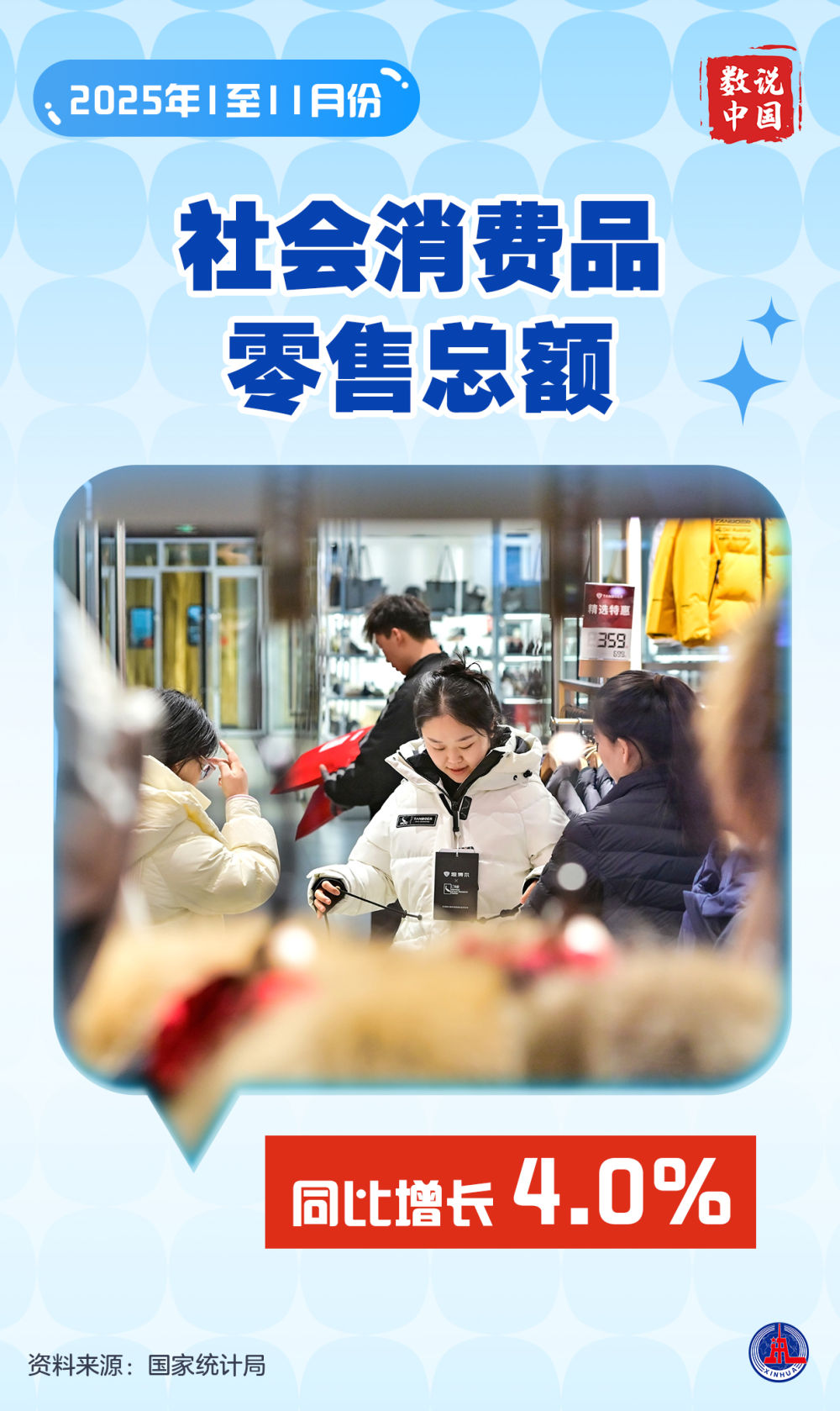 数说中国丨11月份国民经济延续稳中有进发展态势 数说中国丨11月份国民经济延续稳中有进发展态势