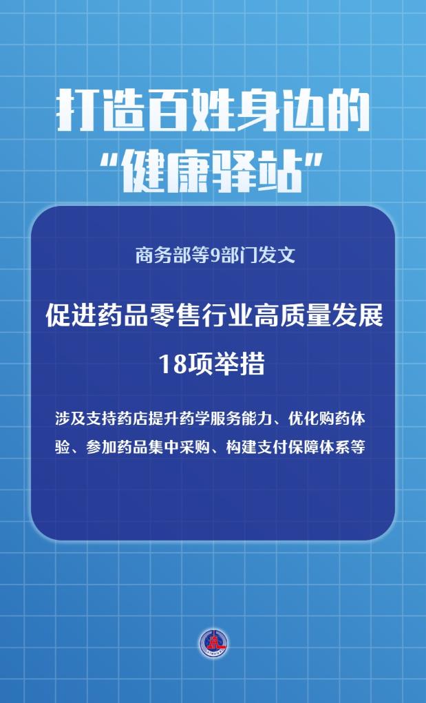 打造“健康驿站”!9部门发文促药品零售行业高质量发展
