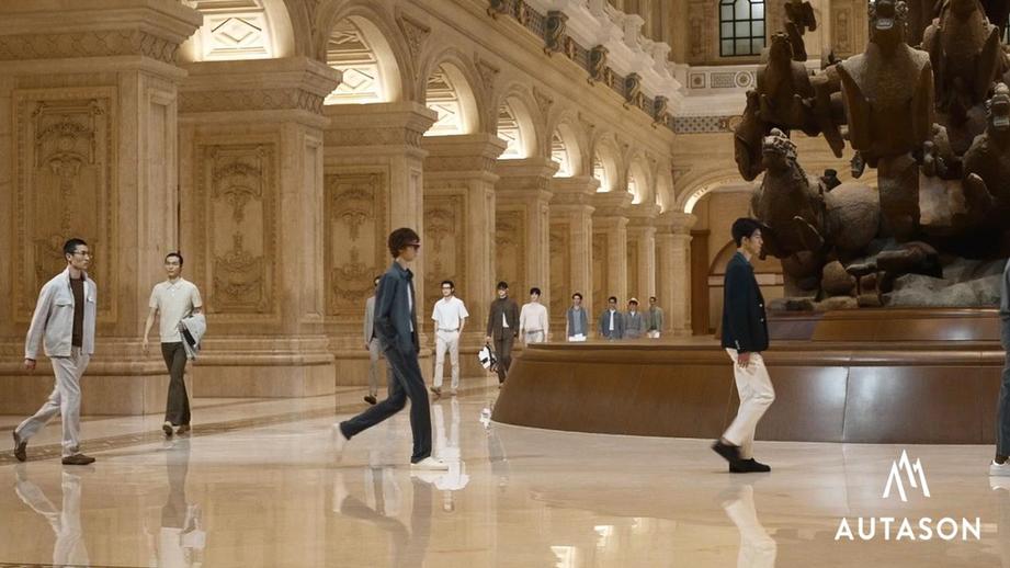 AUTASON&AUTASONBLACK2026春夏男装大秀发布 自然材质双风格演绎“绅士之境” 