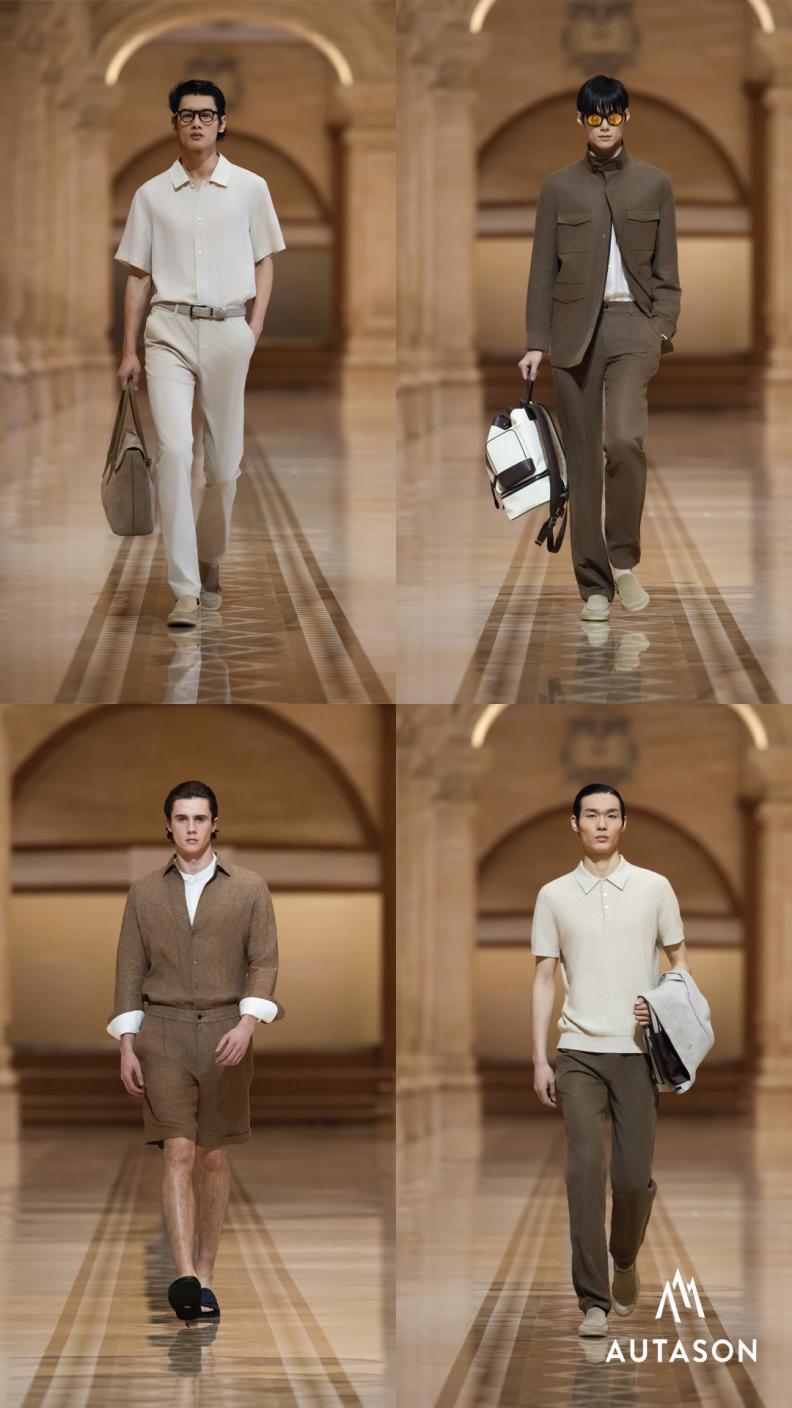 AUTASON&AUTASONBLACK2026春夏男装大秀发布 自然材质双风格演绎“绅士之境” 