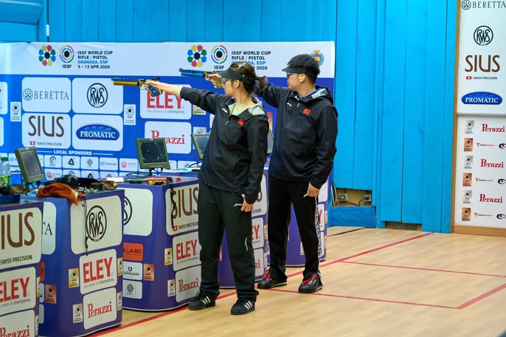 射击世界杯西班牙站:王子菲/盛李豪步枪混团摘金