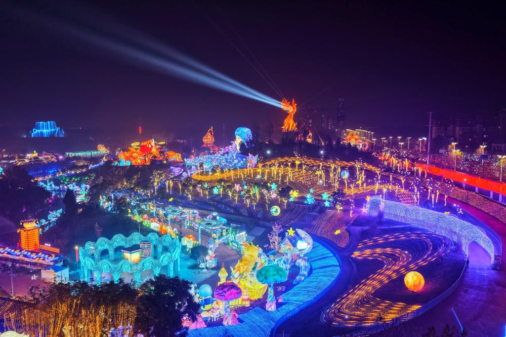 四川自贡举行灯会 促动“中国灯城”夜经济