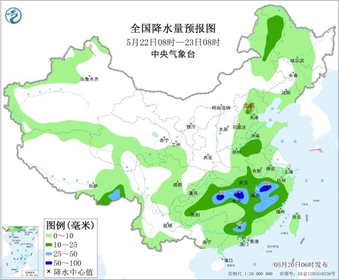 华南地区有强降水 新疆南疆盆地等地有沙尘天气