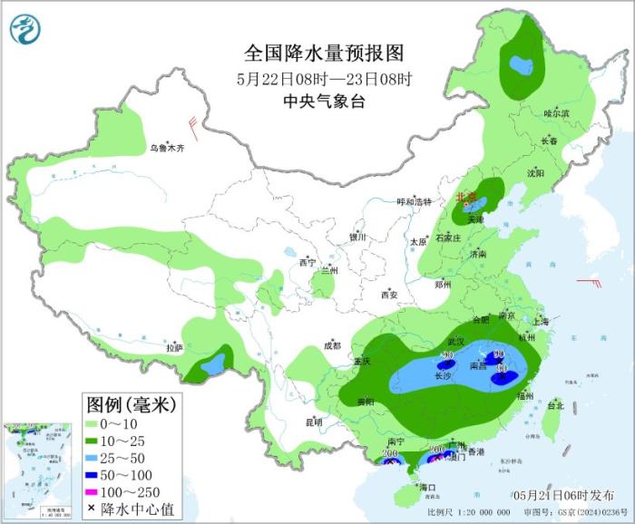 华南江南南部等地有强降水 西北部分地区有沙尘天气