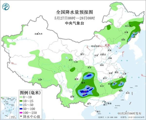 主雨带南压!重庆湖北等地仍有暴雨 南方多地闷热感或贯穿全天