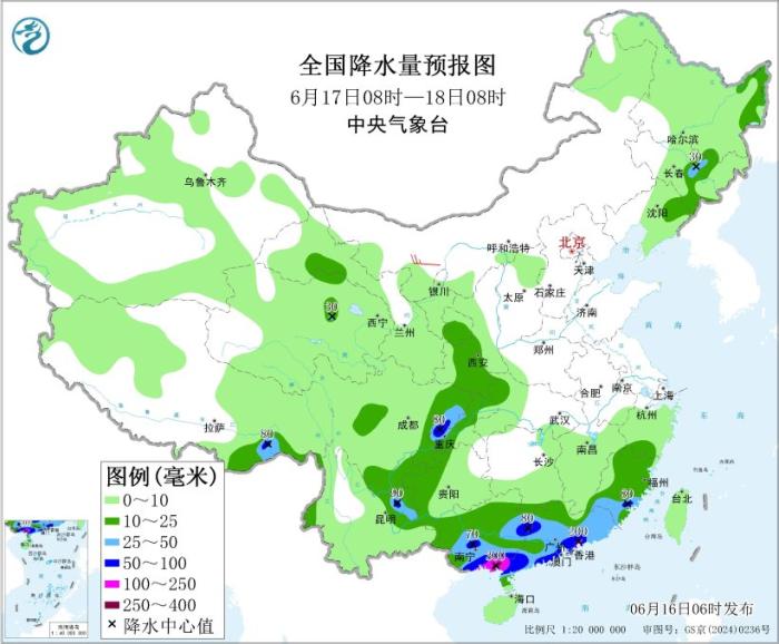 广东广西等地仍有强降雨 东北华北等地多雷阵雨
